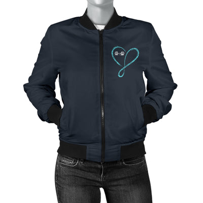 Love Infinity Barbell Women's Bomber Jacket