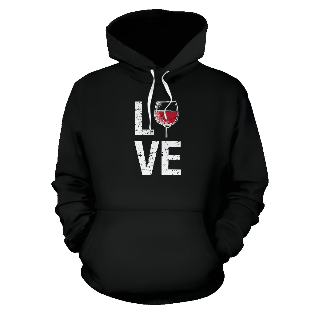 Love Wine Grunge Hoodie
