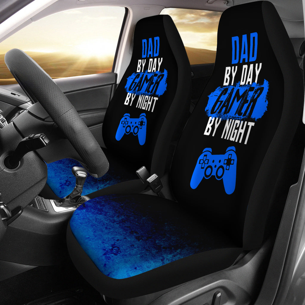 Dad By Day PS Gamer By Night Car Seat Covers