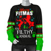 Merry Fitmas Ya Filthy Animal Women's Ugly Xmas Sweater