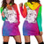 Colorful Pit Hoodie Dress