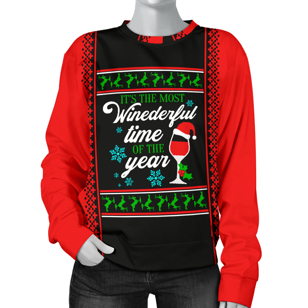 Most Winederful Time of The Year Women's Ugly Xmas Sweater