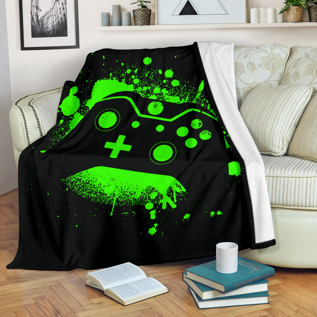 Green Grunge XB Premium Blanket