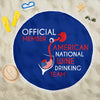 American Wine Drinking Team Beach Blanket