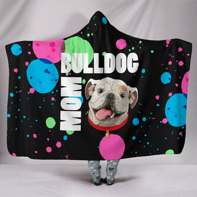 Bulldog Mom Hooded Blanket