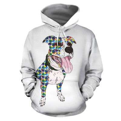 Colorful Pit Bull Hoodie