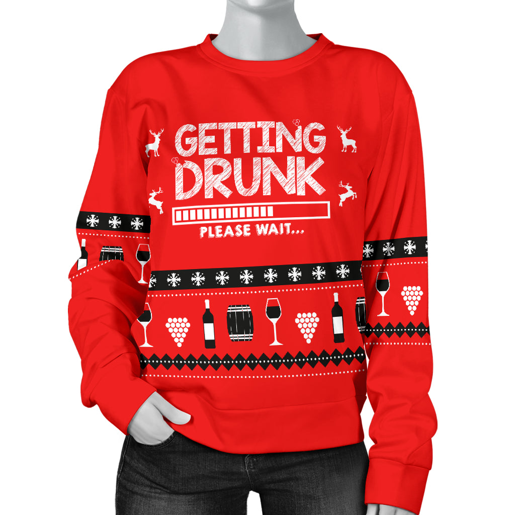 Getting Drunk Women's Ugly Xmas Sweater