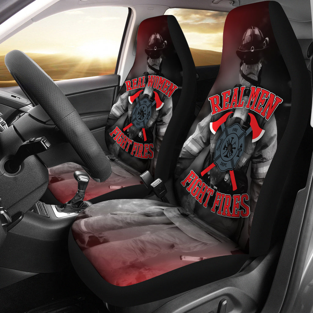 Real Firefighters Car Seat Covers (set of 2) - firefighter bestseller