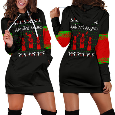 Santa's Squad Hoodie Dress