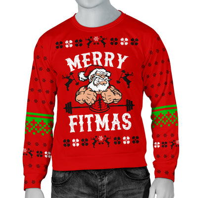 Merry Fitmas Men's Ugly Xmas Sweater
