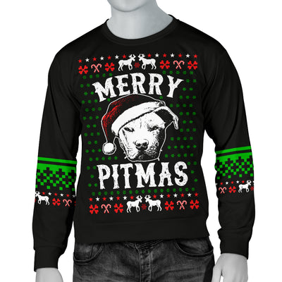 Merry Pitmas Men's Ugly Xmas Sweater