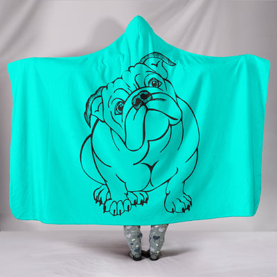 Bulldog With Attitude Hooded Blanket