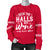 Deck The Halls With Wine Women's Ugly Xmas Sweater