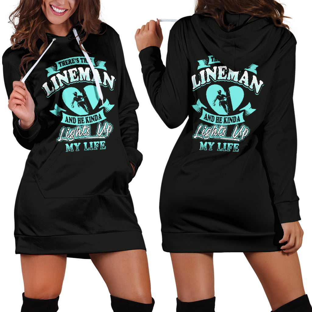 There's This Lineman Hoodie Dress