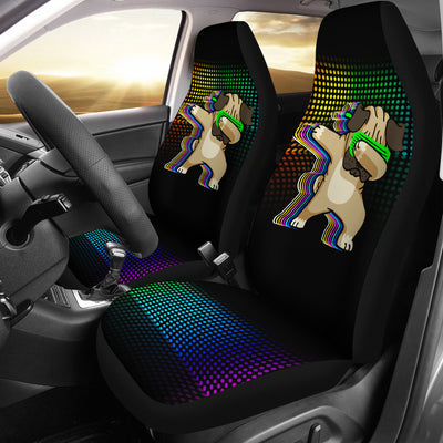 Dancing Pug Car Seat Covers (set of 2)