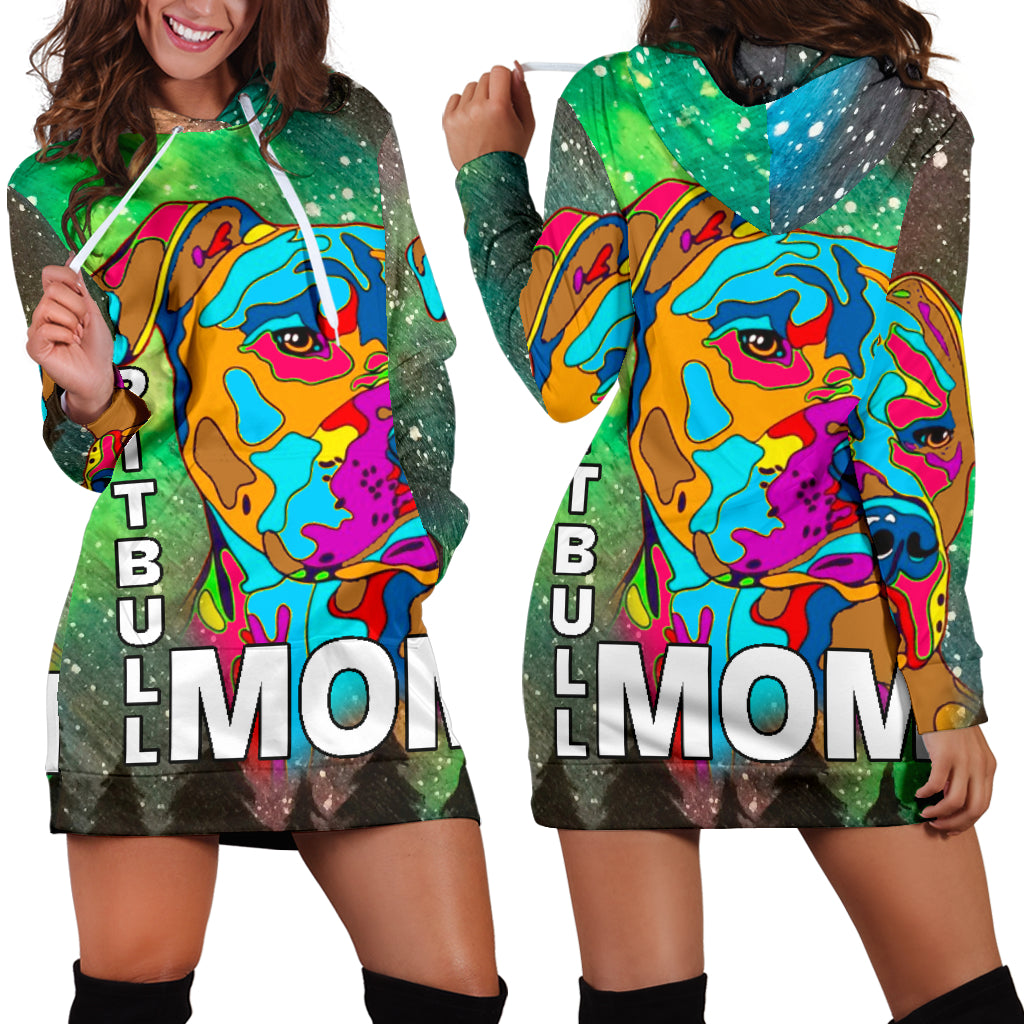 Cool Pitbull Mom Women's Hoodie