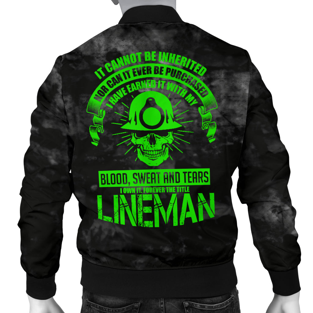 Blood Sweat Tears Lineman Men's Bomber Jacket