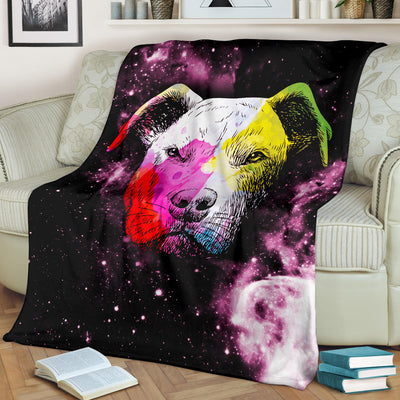 Colorful Pit Bull Premium Blanket