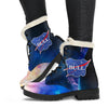 Space Bull Womens Faux Fur Leather Boots