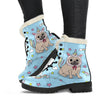 Unipug Womens Faux Fur Leather Boots - pug bestseller