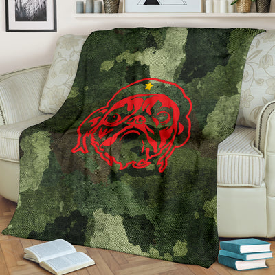 Army Pug Premium Blanket