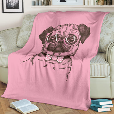 Nerd Pug Premium Blanket