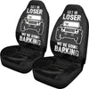 We're Going Barking Pug Car Seat Covers (set of 2)