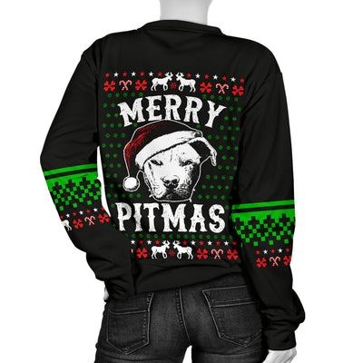 Merry Pitmas Women's Ugly Xmas Sweater