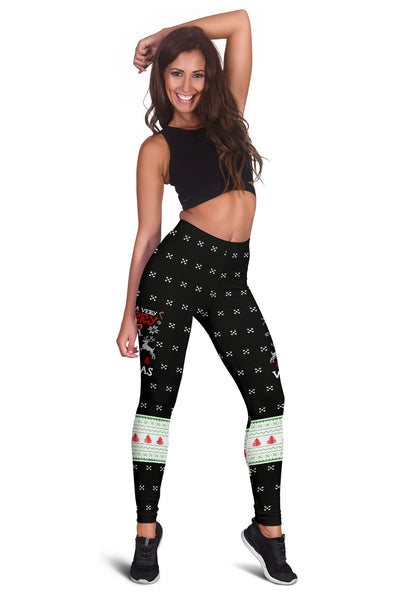 Merry Winemas Xmas Leggings