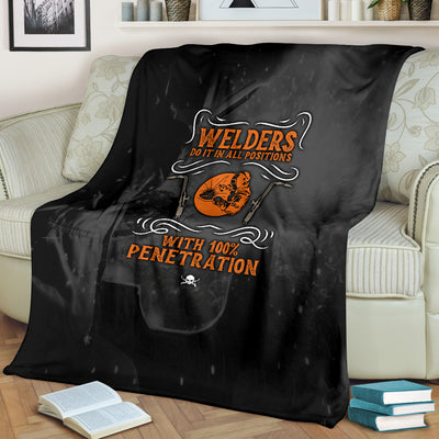 Welders Do It In All Positions Premium Blanket