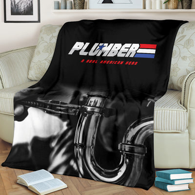 Plumber Real American Hero Premium Blanket