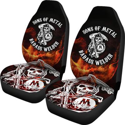 Sons of Metal Car Seat Covers (set of 2)