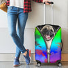 Zipped Pug Luggage Cover