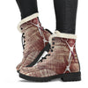 Rustic Shears Womens Faux Fur Leather Boots - Hairstylist Bestseller