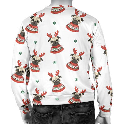 Reindeer Pugs Men's Ugly Xmas Sweater