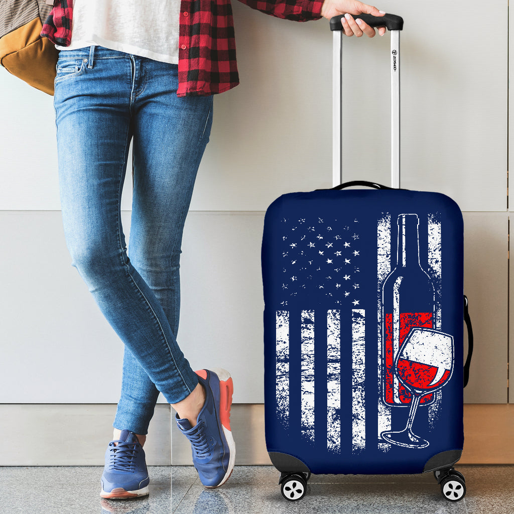 American Wine Luggage Cover