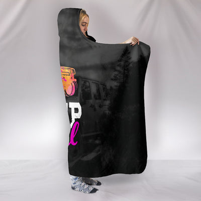 Jeep Girl Hooded Blanket
