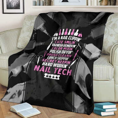 Hard Workin Nail Tech Premium Blanket