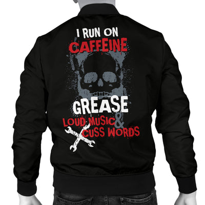 Caffeine and Grease Men's Bomber Jacket