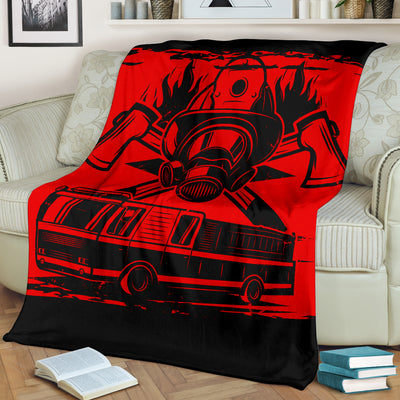 Fire Truck Premium Blanket