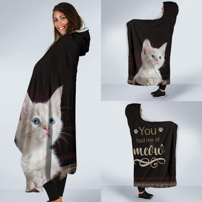 You Had Me at Meow Hooded Blanket