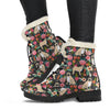 Flower Pugs Womens Faux Fur Leather Boots