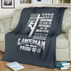 Proud Lineman Premium Blanket