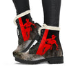 Lineman Mens Faux Fur Leather Boots
