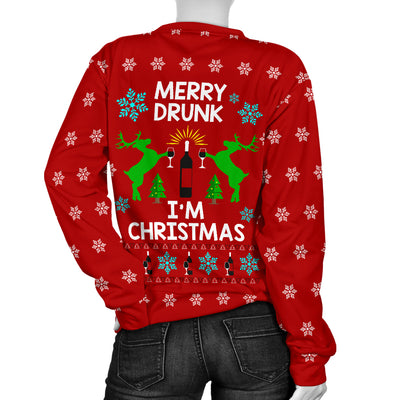 Merry Drunk Women's Xmas Sweater