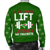Lifting's My Favorite Men's Ugly Xmas Sweater