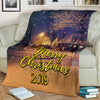 Christmas Night Scene 2019 Premium Blanket