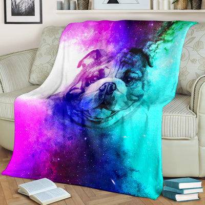 Galaxy Bulldog Premium Blanket - bulldog bestseller