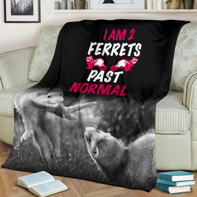 Two Ferrets Past Normal Premium Blanket