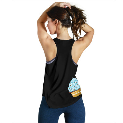 Cupcake At The Finish Line Women's Racerback Tank